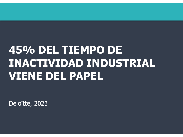 Impacto de registros en papel en el tiempo de inactividad