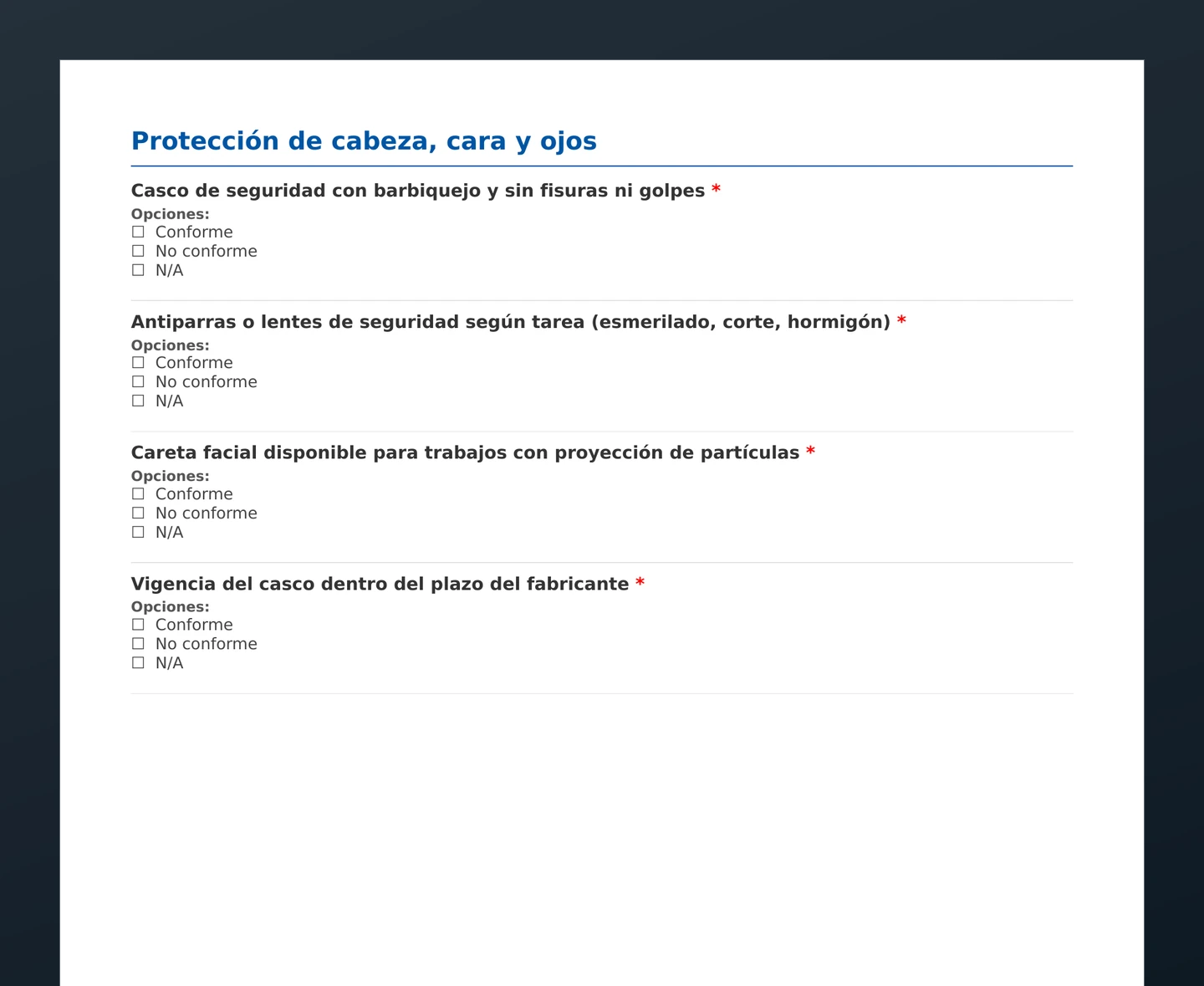 Checklist de check de EPP · vista previa del PDF gratuito descargable