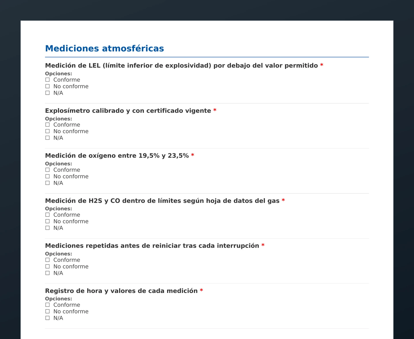 Checklist de permiso de trabajo en caliente · vista previa del PDF gratuito descargable