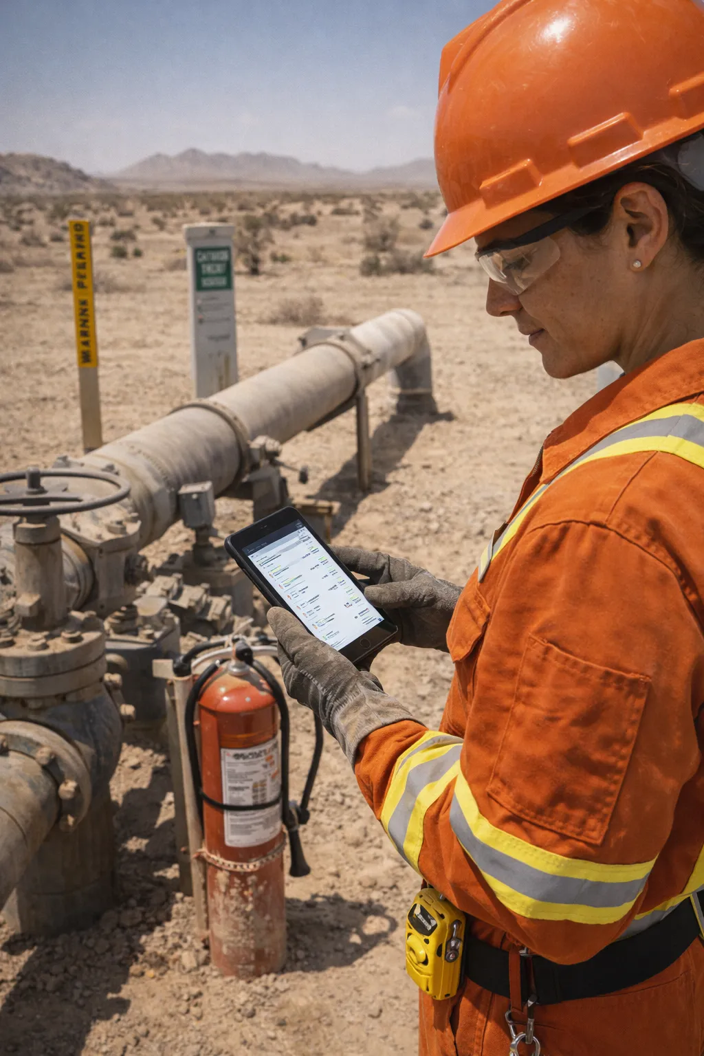 Trabajo offline en campo petrolero con CaptaLog