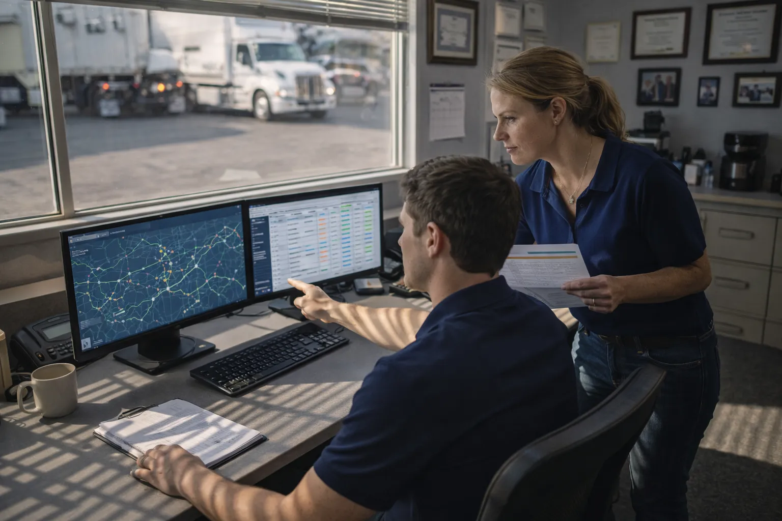 Dashboards y reportes de flota en tiempo real