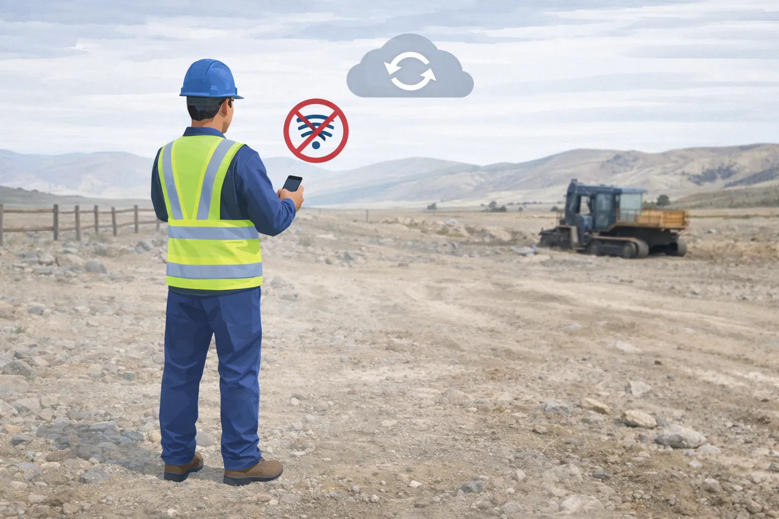 CaptaLog working offline on mobile device